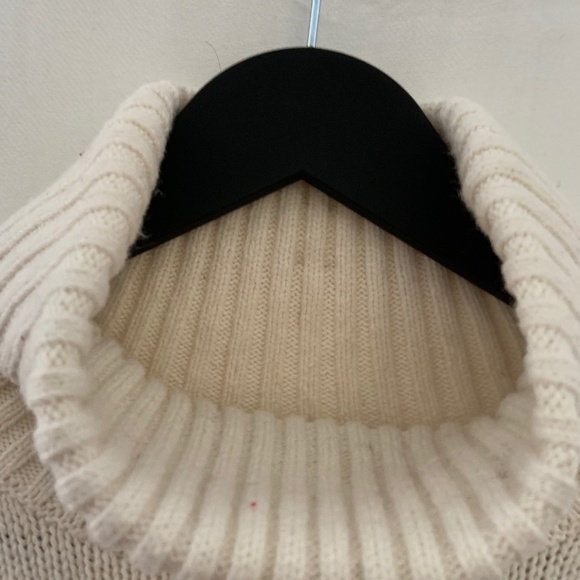 French Connection Colourblock Wool / Cotton Oversized Turtleneck Knit Sweater - Picture 8 of 10